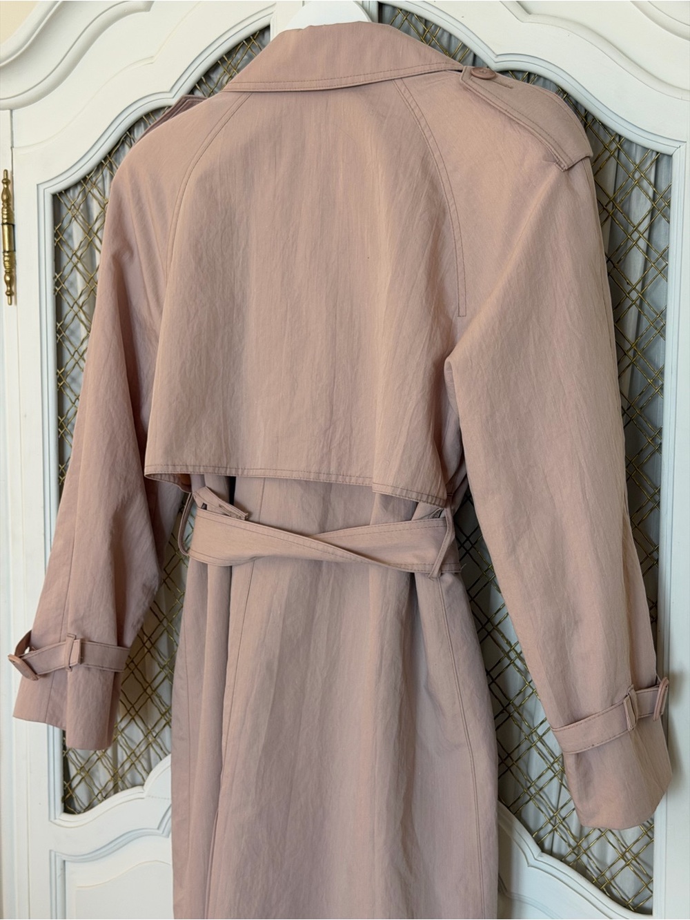 London Fog Blush Trench Coat with Belt - Women - Picture 7 of 9